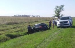 Un auto se despistó en la Ruta 188